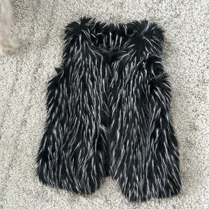 Faux fur vest - barely worn